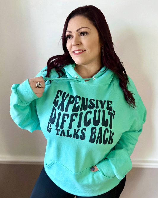 expensive, difficult & talks back | sweatshirt