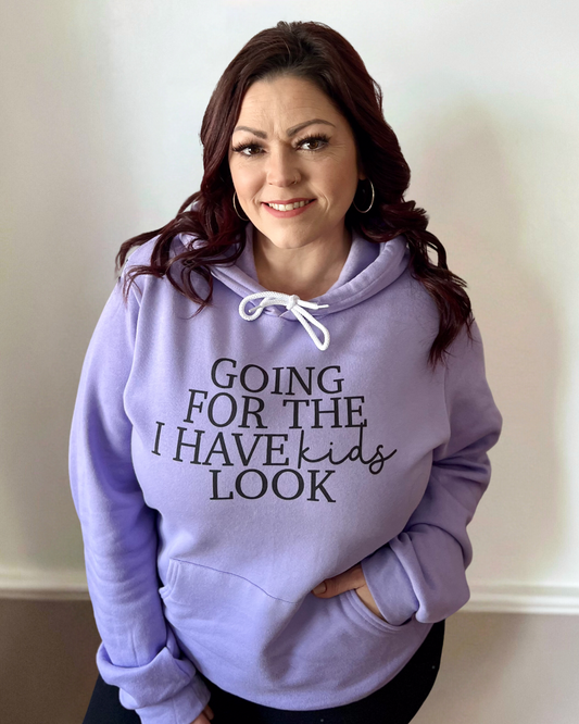 going for the I have kids look | hooded sweatshirt