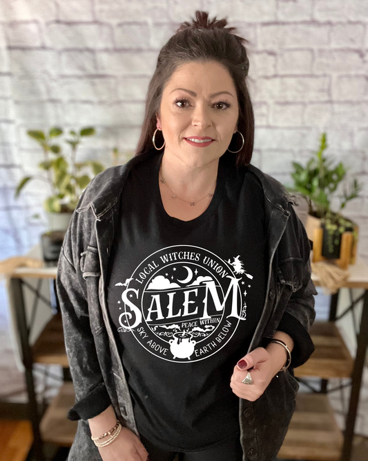 salem local witches union  sky above earth below | graphic top