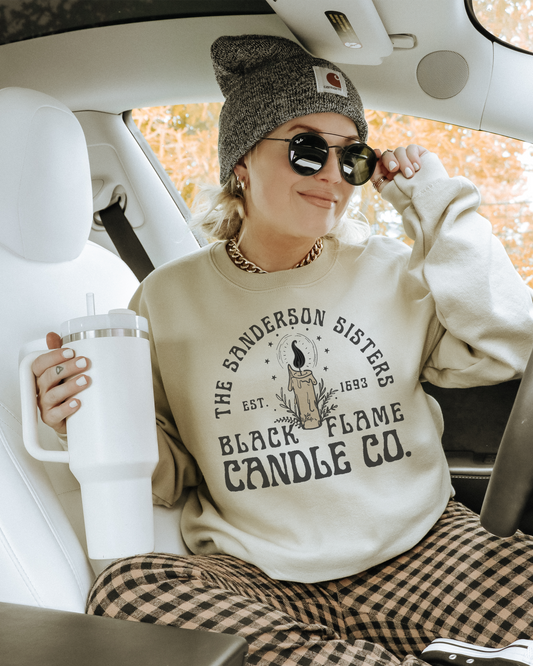 the sanderson sisters black flame candle co | sweatshirt