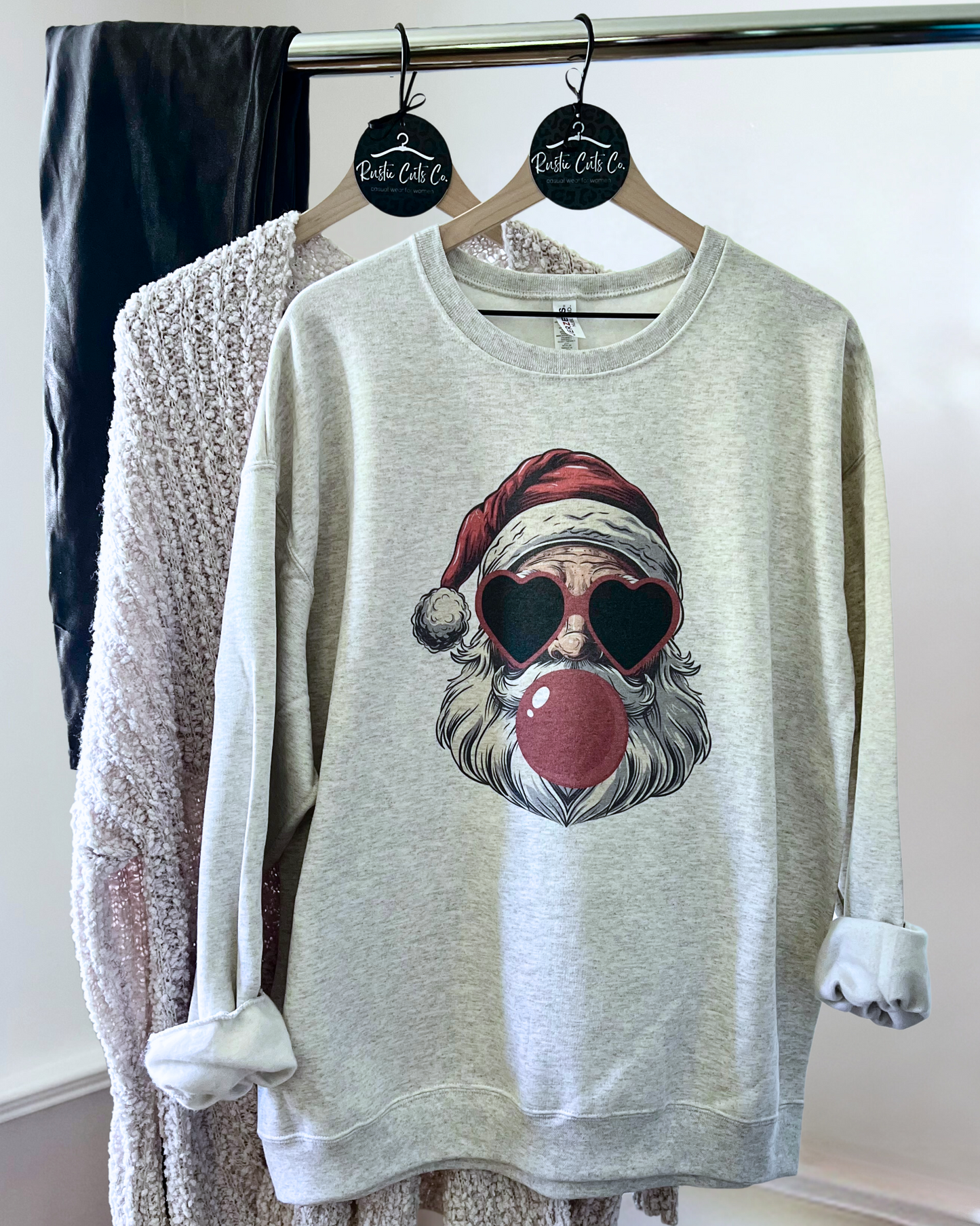 santa bubblegum | adult sweatshirt