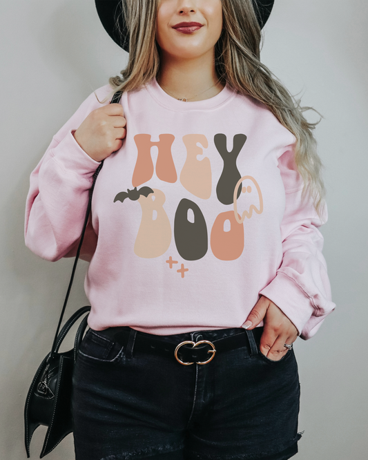 hey boo | adult sweatshirt