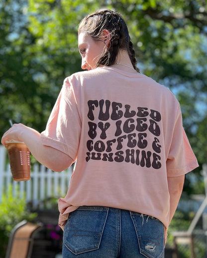 Fueled By Iced Coffee And Sunshine | T Shirt