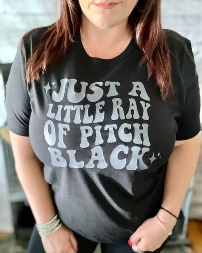 Just A Little Ray Of Pitch Black | Graphic Top