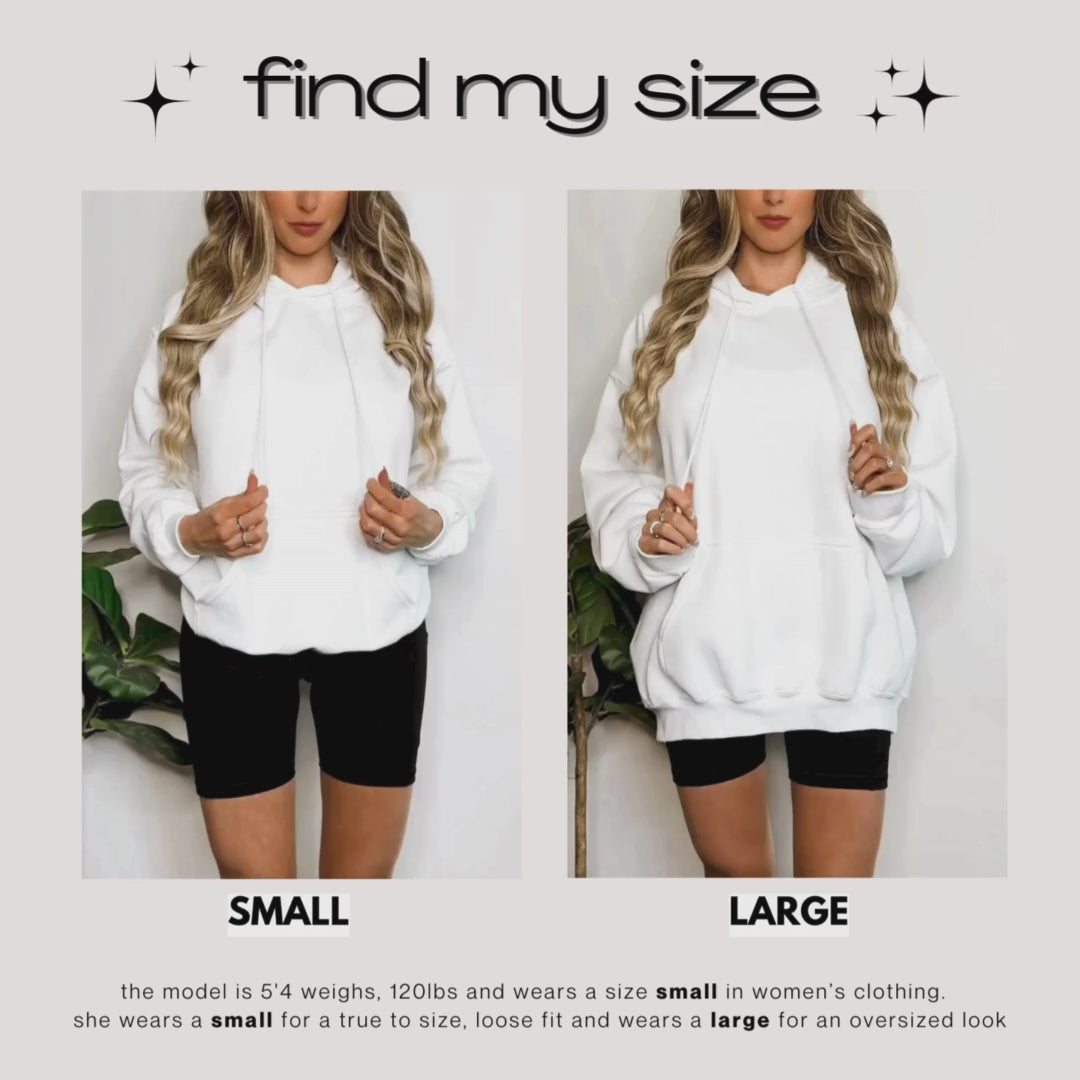 find my size hooded sweatshirt