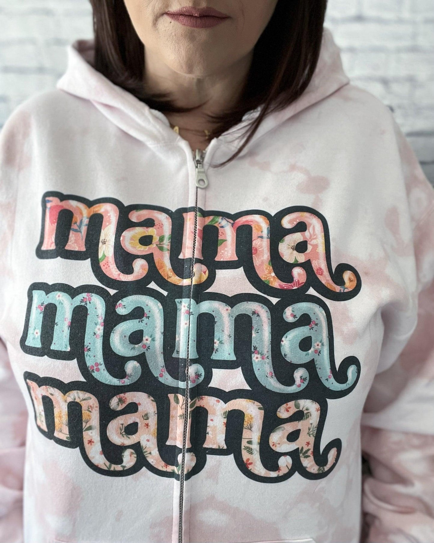 Mama - Retro Floral - Women's shirts -  Rustic Cuts