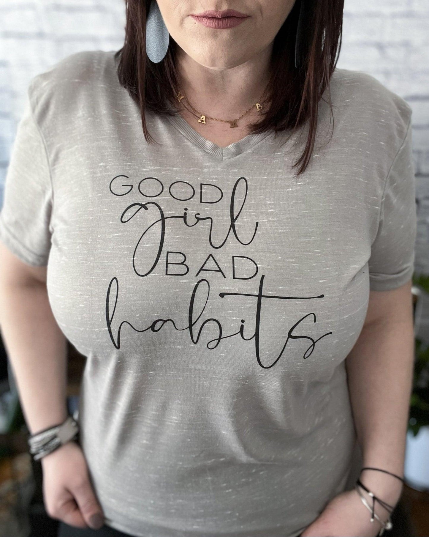 Good Girl Bad Habits - Women's shirts -  Rustic Cuts