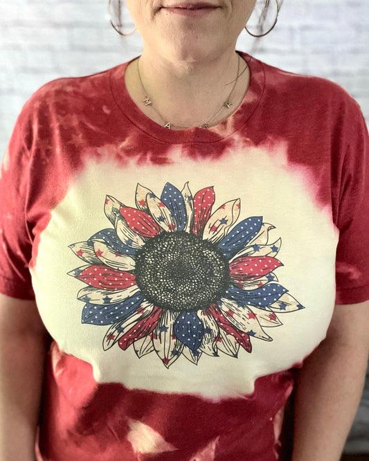 Star Spangled Sunflower - Women's shirts -  Rustic Cuts