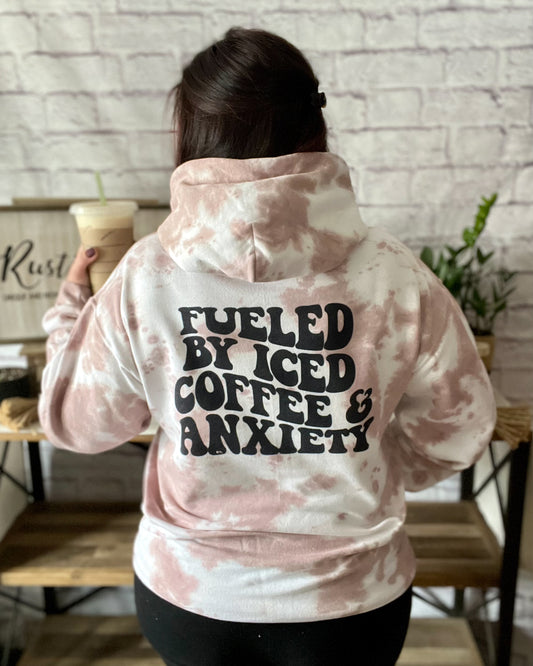Fueled By Iced Coffee & Anxiety | Graphic Top
