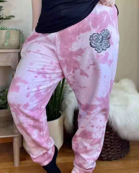 Rose Bouquet Jogger Sweatpants - Women's shirts -  Rustic Cuts