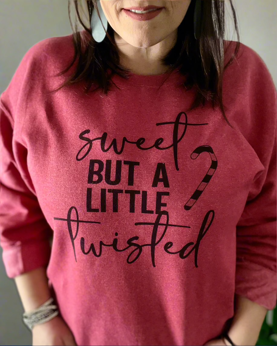 sweet but a little twisted | crewneck sweatshirt