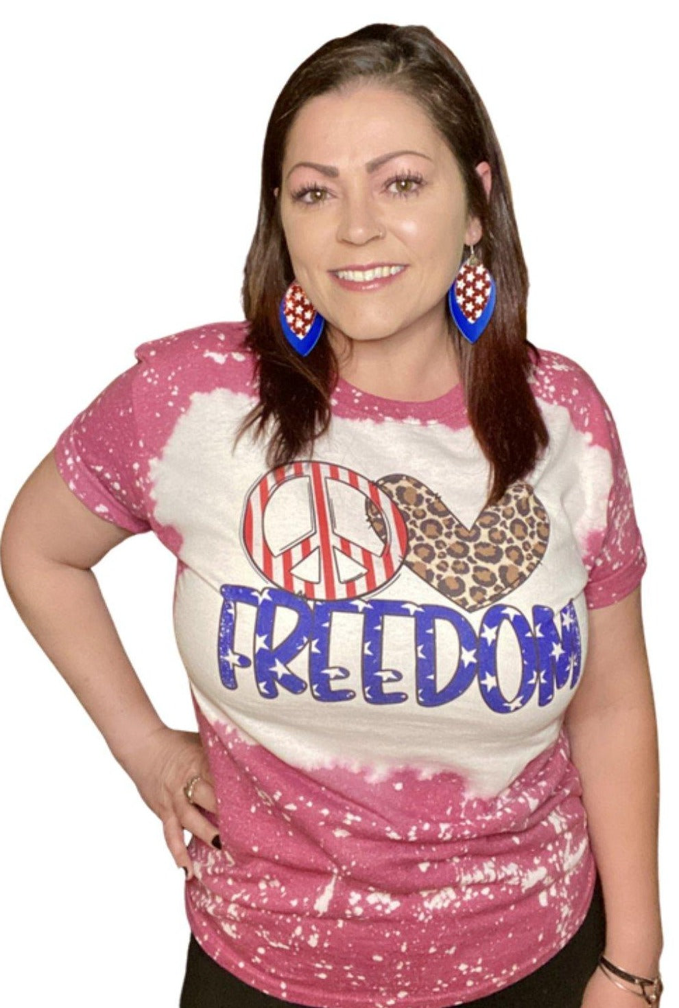Peace Love Freedom - Women's shirts -  Rustic Cuts