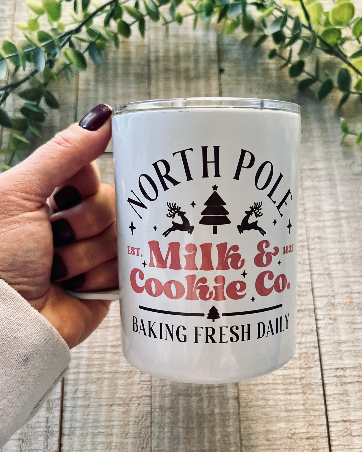 North Pole Milk & Cookie Co | 12oz Stainless Steel Mug