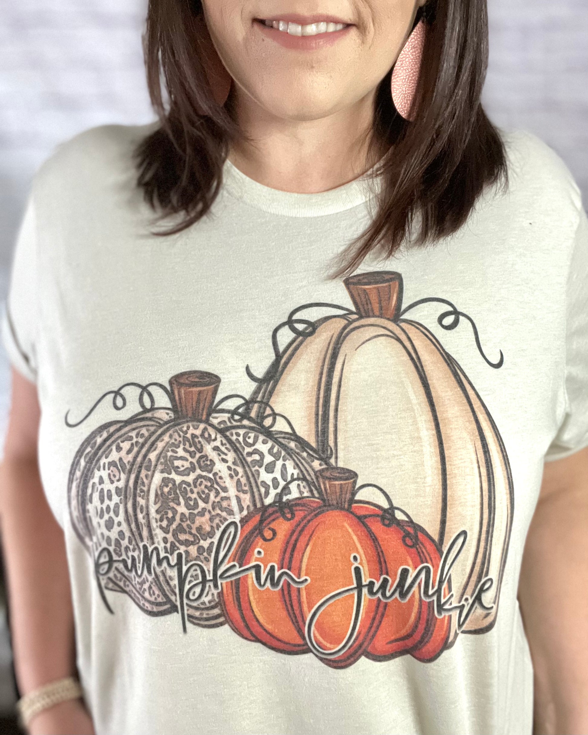Pumpkin Junkie - Women's shirts -  Rustic Cuts