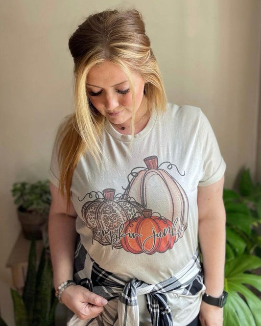 Pumpkin Junkie - Women's shirts -  Rustic Cuts