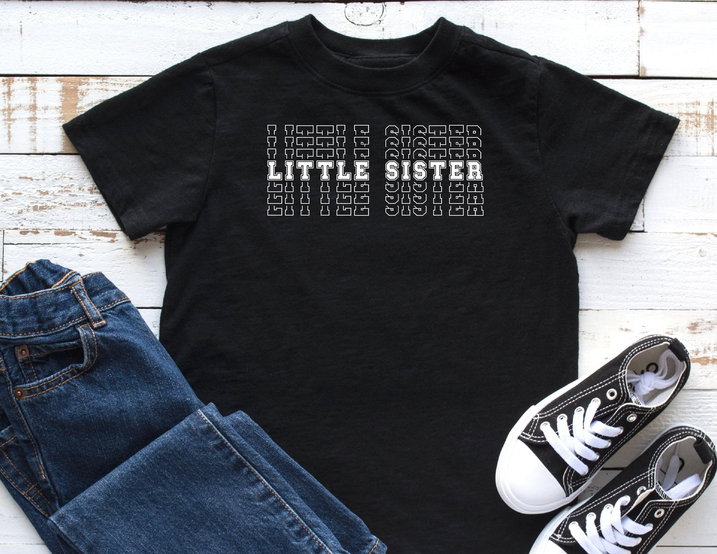 Little Sister - Toddler Shirts -  Rustic Cuts